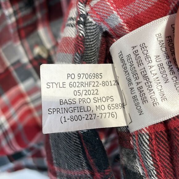 Red Head Brand Co. Men’s Plaid Red Long Sleeve Button Down Flannel Shirt Size XL - Picture 10 of 12